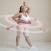 Хула-хуп з тягарцем PlusSize HMS HHW11 60-126 см, рожевий