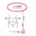 Хула-хуп з тягарцем PlusSize HMS HHW11 60-126 см, рожевий
