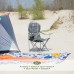 Крісло туристичне розкладне Nils Camp NC3080 сірий/лайм