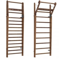 Шведська стенка Wallbars з орехом на 10 перекладин