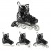 Роликові ковзани 2в1 Nils Extreme NH10905 LED розм. S 31-34 чорний
