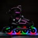 Дитячі роликові ковзани Nils Extreme NJ19803A LED розм. S 31-34 рожевий