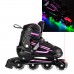 Дитячі роликові ковзани Nils Extreme NJ19803A LED розм. S 31-34 рожевий