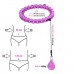Хула-хуп з обважнювачем HMS HHW12 Plus Size, 48-125см, фіолетовий