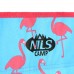 Крісло туристичне розкладне Nils Camp NC3045 синє з фламінго