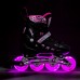 Роликові ковзани 2в1 Nils Extreme NH10905 LED розм. S 31-34 рожевий