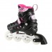 Роликові ковзани 2в1 Nils Extreme NH10905 LED розм. S 31-34 рожевий