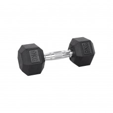 Шестигранна гантель inSPORTline Hexsteel 9кг