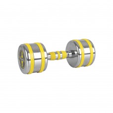 Хромована гантель inSPORTline Yellsteel 10 кг