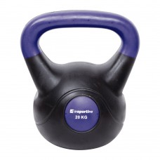 Гіря бітумна inSPORTline Kettlebell Dark 20кг