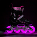 Роликові ковзани 2в1 Nils Extreme NH10905 LED розм. M 35-38 рожевий