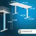 Стіл з регулюванням висоти електричний Casaria 160x75, білий Стіл з регулюванням висоти електричний Casaria 160x75, білий