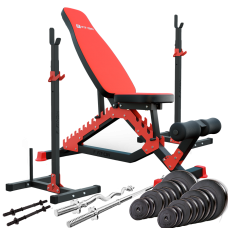 Силовий набір Fit-On FN01 + штанга та гантелі 80кг