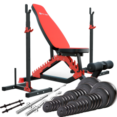 Силовий набір Fit-On FN01 + штанга та гантелі 140кг