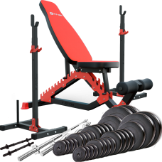 Силовий набір Fit-On FN01 + штанга та гантелі 170кг