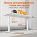 Комп'ютерний стіл SENSE7 NOJO LIGHT 120×60 см з електричним регулюванням висоти, білий