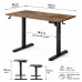 Комп'ютерний стіл SENSE7 NOJO LIGHT 120×60 см з електричним регулюванням висоти, темно-коричневий