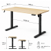 Комп'ютерний стіл SENSE7 NOJO LIGHT 140×70 см з електричним регулюванням висоти, світло-коричнево-чорний