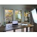 Комп'ютерний стіл SENSE7 NOJO LIGHT 140×70 см з електричним регулюванням висоти, темно-коричневий