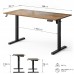 Комп'ютерний стіл SENSE7 NOJO LIGHT 140×70 см з електричним регулюванням висоти, темно-коричневий