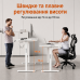 Комп'ютерний стіл SENSE7 NOJO LIGHT 140×70 см з електричним регулюванням висоти, білий