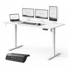 Комп'ютерний стіл SENSE7 NOJO LIGHT 140×70 см з електричним регулюванням висоти, білий