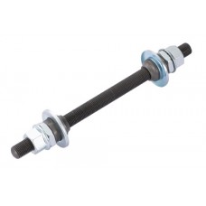 Вісь втулки пров. Quando KT-260F 140mm nut MTB на гайках сталева, чорн.