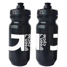 Фляга 0,6 Green Cycle GBT-516 с увеличенным клапаном, черная с белым