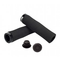 Грипси Green Cycle GGR-414 130mm спінена гума, ергономічні, чорні з одним чорним замком