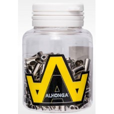 Ковпачок на сорочку ALHONGA HJ-D90-1 - перекл. 4мм - штампований, мідний, хромований, банку (250шт)