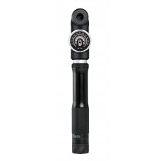 Мінінасос Crankbrothers STERLING SG, алюмінієвий, з манометром, smart head, 100 psi/7 bar, чорний