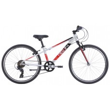 Велосипед 24" Apollo NEO 7s boys Brushed Alloy / Black / Red Fade