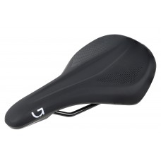Сідло Green Cycle Comfort Foam 162, сталеві рейли, чорне