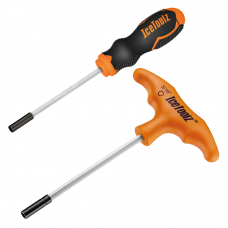 Набір інструментів Ice Toolz 12A5 для спиць 12A3+12A7. Під (шестигранний) ніпель 3/16". Звичайна ручка як на викрутці та Т-подібна
