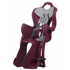 Сидіння задн. Bellelli B1 Lux Clamp (на багажник) темно-червоне із сірою підкладкою