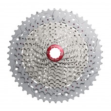 Касета 11-k 11-51T SUN RACE MX8 MTB, алюмінієвий павук, Metallic Silver