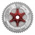 Касета 11-k 11-51T SUN RACE MX8 MTB, алюмінієвий павук, Metallic Silver