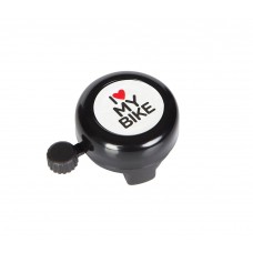 Дзвінок Green Cycle GBL-251 I love my bike сталевий чорний