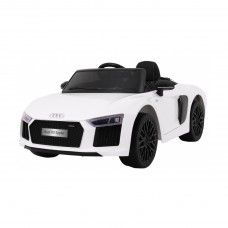 Дитяча акумуляторна машинка Audi R8 Spyder Біла
