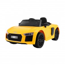 Дитяча акумуляторна машинка Audi R8 Spyder Жовта