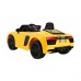 Дитяча акумуляторна машинка Audi R8 Spyder Жовта