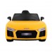 Дитяча акумуляторна машинка Audi R8 Spyder Жовта