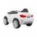 Дитячий електромобіль BMW X6M білий + пульт + EVA + вільний запуск + аудіо панель + LED