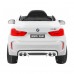 Дитячий електромобіль BMW X6M білий + пульт + EVA + вільний запуск + аудіо панель + LED