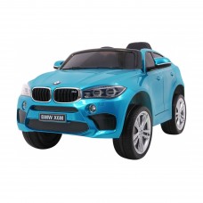 Дитяча акумуляторна машинка BMW X6M Синя