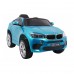 Дитяча акумуляторна машинка BMW X6M Синя