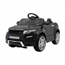 Дитячий електромобіль Rapid Racer Black + Пульт + Вільний старт + EVA + MP3 LED