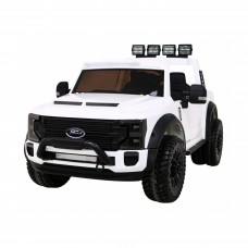 Дитяча акумуляторна машинка Ford Super Duty Біла