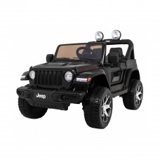 Дитяча акумуляторна машинка Jeep Wrangler Rubicon Чорна