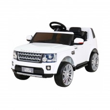 Дитяча акумуляторна машинка Land Rover Discovery Біла